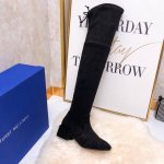 STUART WEITZMAN SW高版本八个跟高有绒里 经典后系带麂绒弹力靴长靴系列、刘涛、小辣椒 、杨幂、唐嫣。等众多明星网红同款！ 材质细节 整只鞋都采用
