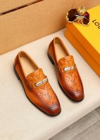商品商标：Louis Vuitton 路易威登 休闲皮鞋 正码码数: 38-44 45.46.47订制 商品材料：精选 进口头层牛皮压花鞋面+奢华五金扣，进口头