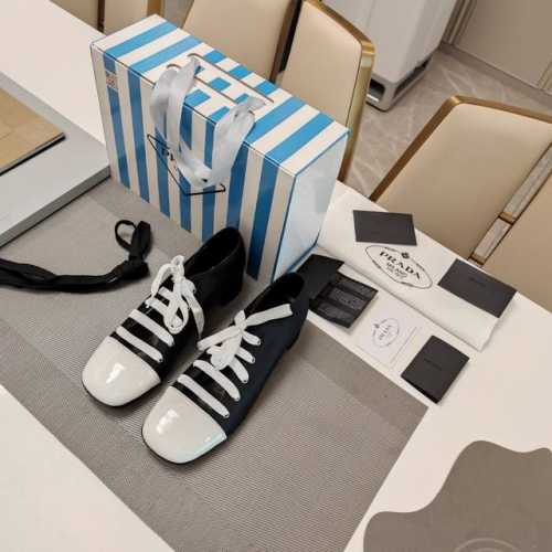 校园风玛丽珍绑带单鞋系列 顶级包装配套最高版本 PRADA 2025s普拉达春夏新品， 顶级版本 实力来袭！校园风时尚普拉达公主糖果风绑带单鞋，少女必备 每色鞋