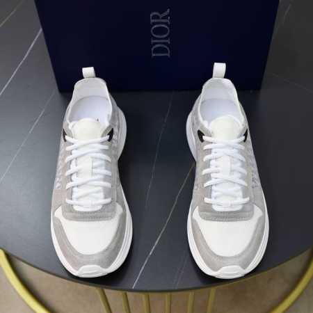 Dior 迪奥 -高端品质 原单 -鞋面：纳帕小牛皮、品牌图腾网布、鞋舌品牌塑胶logo -内里：垫脚；高韧性布匹 -大底：超轻tpu发泡 橡胶：双色成型大底 - 点击图像关闭