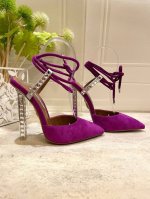 Aquazzura 新款 原版1比1开模五金吊坠，鞋跟！施华洛世奇水钻方跟，闪耀光芒，露脚趾性感方头，施华洛奇水钻法式女镶钻吃，饰有闪闪发光，配有水晶镶嵌的鞋跟