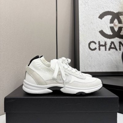 顶级版本 35-40 41 42定做不退换 小香C家 Ss早春新款粉色方格毛呢绿色毛呢拼接休闲运动鞋 chan*L经典款又玩出了新花样 新一季的休闲鞋配色都很好