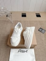ash复古新款厚底小个子增高小白鞋 简单舒服，干净利顶级版本系带厚底，购入、简单舒服，干净利落，增高显腿细，无论是单穿还是搭配阔腿裤，鞋面：原版牛皮内里：进口原