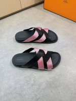 Hermes 爱马仕 -高端品质 原单休闲凉拖鞋 -鞋面：进口纳帕小牛皮、品牌高丝光织带、编织工艺 -内里：水染牛皮 -大底：超轻Tpr橡胶 真皮包Tpu水台；
