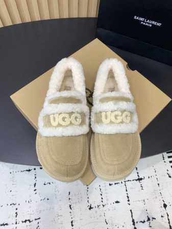 UGG油叽叽新款澳洲厚底小羊羔毛网红毛毛鞋，小胖丁嘟嘟鞋！材质牛皮，内里真羊毛，配刺绣百搭时尚！一次成型大底防滑耐磨！ Size：35-41 40.41订做不退 - 点击图像关闭