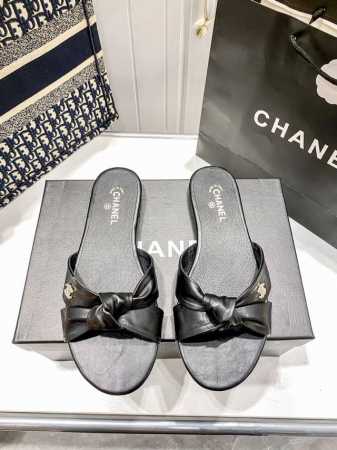 橙子出厂价p chanel 香奈儿 春夏新款 蝴蝶结平底拖鞋 休闲凉拖 码数 35-41 - 点击图像关闭