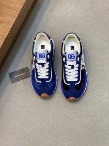 新品Dolce&Gabbanadg高端男士运动休闲鞋 顶级专柜原单货 原版进口牛皮 多种材质拼接设计进口牛皮内里 牛皮垫脚原版Tpr弹力大底 size 39-4