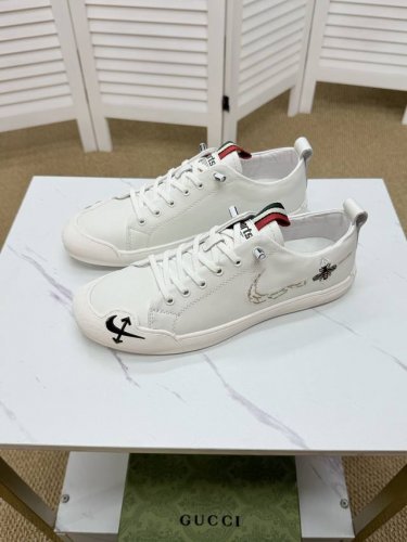 gucci-古奇 奢牌运动休闲鞋，进口原版材质，羊皮内里 高档舒适，原版大底轻盈耐磨！纯手工制作，细节决定品质！38-44 45定做不退换 X2