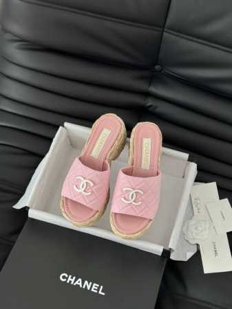Chanel 25P新款双C编织拖鞋 新编织面料 编织鞋面 内里羊皮 原版大底 Size:35-39 其他码数定做 - 点击图像关闭