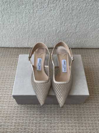 Jimmy Choo 周仰杰25春夏新品网纱烫钻方头小猫跟拖鞋 Jc经典水晶烫钻网纱高跟鞋 超级仙的一款啊 美得让人窒息 超闪昂贵施华洛世奇水晶钻 Bling - 点击图像关闭
