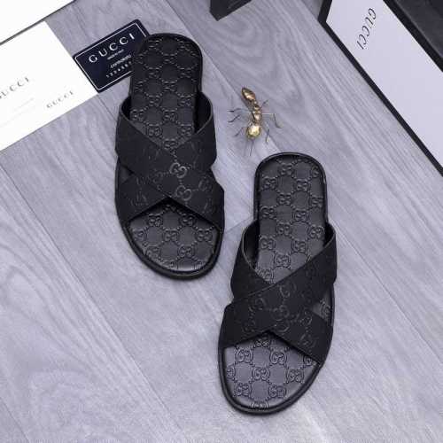商品商标：Gucci 古驰 拖鞋 正码码数: 38-44 45定做不退换 商品材料：精选牛皮压纹鞋面 脚背超纤里 橡胶大底
