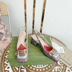 Gucci古奇 早春新款马衔扣丑萌粗跟单鞋 凉鞋 跟高：7.5Cm 5.5Cm 2.5Cm 大底：意大利真皮底 尺码：35-39 34.40.不退换