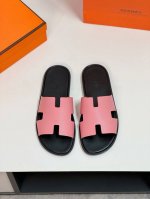 hermèS 真皮底 Size：38-44 45.46.47定制 爱马仕最高品质经典H拖鞋～高端男士凉鞋沙滩鞋拖鞋～专柜同步～原单代购货！原版进口鞋面牛皮内里牛
