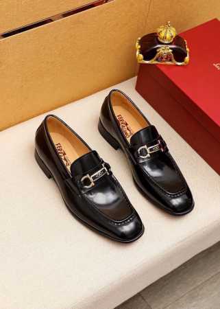 商品商标：Ferragamo 菲拉格慕 休闲皮鞋 正码码数: 38-44 45订制 商品材料：精选 进口头层开边珠牛皮鞋面+奢华五金扣，进口水染牛皮内里。强烈立 - 点击图像关闭
