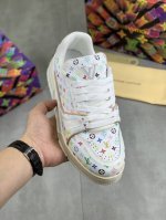 工厂P价P 实价 Louis Vuitton 原单 新款Lv路易威登 * Lv经典潮鞋！选用进口原版牛皮 水染牛皮内里.最新款原版耐磨橡胶组合大底！高品质精品！