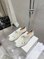 TheRow 新款简约时尚珍珠系带皱漆皮单鞋 可踩跟两穿百搭休闲小皮鞋 材料：鞋面皱漆皮、内里垫脚绵羊皮 大底：原版橡胶底 码数：35-39 40定做不退换