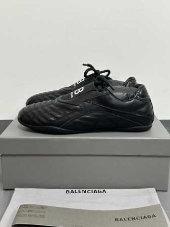 女 男+10，Balenciaga巴黎世家 系带 休闲单鞋 女款 黑色 面料牛皮羊皮 女：35-40，男：39-44 女41男38.45 定制不退不换 - 点击图像关闭