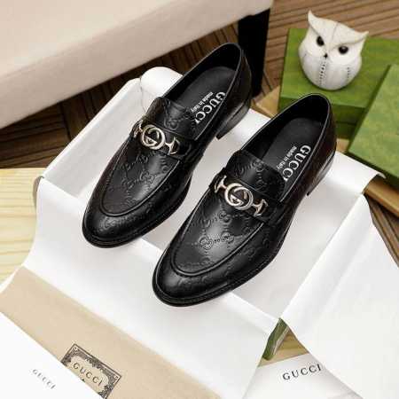 工厂p价 古驰 Gucci 官网男士商务正装皮鞋更新香港专柜同步新款完全一比一复刻出货专柜品质零差距0外均采用进口牛皮制作皮内里制作，黑色，配码 38-45 - 点击图像关闭