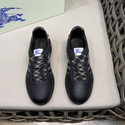 burberry 顶级 Size:38-44 45.46定做 Burberry巴宝莉官网同步男士经典低帮运动鞋｜采用原版头层牛皮制作｜装饰焕新的品牌徽标｜头层牛