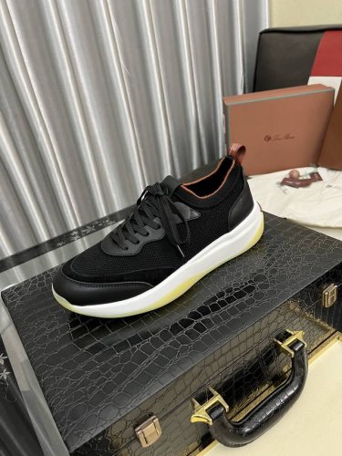 出厂价Pp： Loro Piana 诺优翩雅 Lp 经典款休闲鞋，男士系带休闲鞋运动鞋，高品质轻便舒适面料，户外休闲均可，配色年轻又有活力，鞋面意大利进口鹿皮，