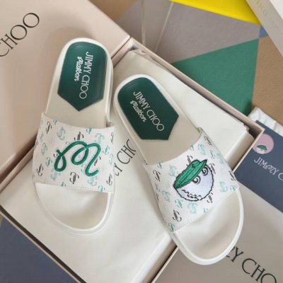 顶级版本 女款 jimmchoo周仰杰Jc X Malbon 联名款 厚底 拖鞋 原版购入开发 做货 Jimmy Choo Malbon 2.0 Diamond