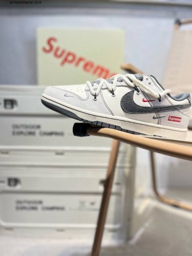 Nike Sb Dunk Low“Supreme联名” 周年高端定制 低帮休闲板鞋 定制鞋盒 超高清洁度 皮料切割干净无任何毛边 细节完美Yx5066 Ae76