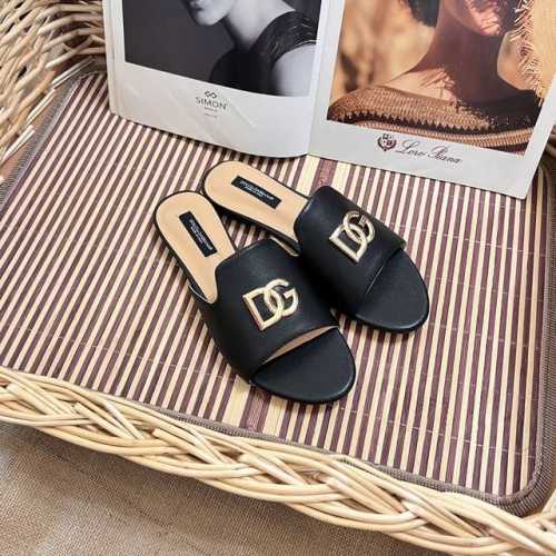 出厂价： 杜嘉班纳 D&G 2024顶级专柜 新款限定 官网上新 独家首发 Dg 24Ss-初夏宽嘴拖 Dg拖鞋 Dg平底拖 Dg鞋控 小红书种草新款 仙女初夏