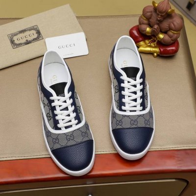 工厂P价 Gucci 古奇官网男士休闲鞋同步款，鞋面选用牛皮配进口新品牌元素 古奇，彰显不俗的气息，设计简约套脚款型 超级百搭 内里皮，气垫橡胶大底 ，个颜色可