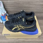 顶级版本Asics Gel-Contend 4 亚瑟士 轻便舒适防滑耐磨 黑金低帮跑步鞋。 货号: T8D4Q-013 包装:全套得物配件毒盒配纯棉袜子一副。