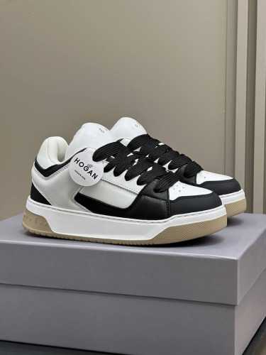 顶级品质 男+10 Hogan Fw24 运动鞋新品 霍跟24秋冬运动鞋新品 脚感轻盈，增高效果满分 小牛皮材质，科技立体弹力内垫 Size 35-45