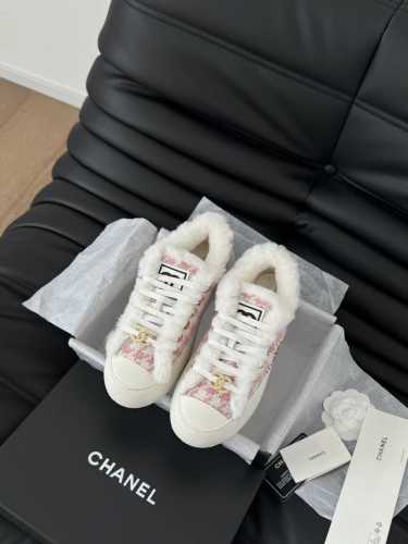Chanel 24P新款大头饼干鞋 原版开发顶级版本 鞋面正品一致 内里羊皮 TPU大底 非普通版本橡胶大底 Size:35-39 其他码数定做