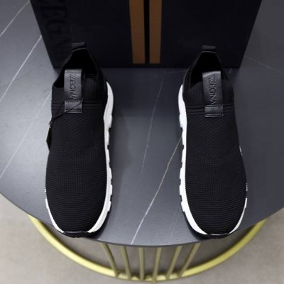出厂价Pp： Zegna 杰尼亚 -高端品质 原单 飞织鞋系列 -鞋面：品牌高端羊绒飞织面、注塑品牌鸡眼 -内里：原版透气网布 -大底：原版Tpu发泡 成型大底