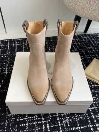 代购级 BRUNELLO CUCINELLI BC 24ss秋冬新品 复古粗跟 切尔西 尖头 铁扣短靴 塞琳这一季好看的款式真的是很多 比如这款军靴就很机车风 - 点击图像关闭