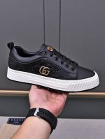 升级版 古奇-Guccl 鞋面采用意大利进口头层磨砂牛皮拼古奇专用材料 头层羊皮内里垫脚制作 让行走更加便捷舒适 经典数码 38-44 45定做 两色选