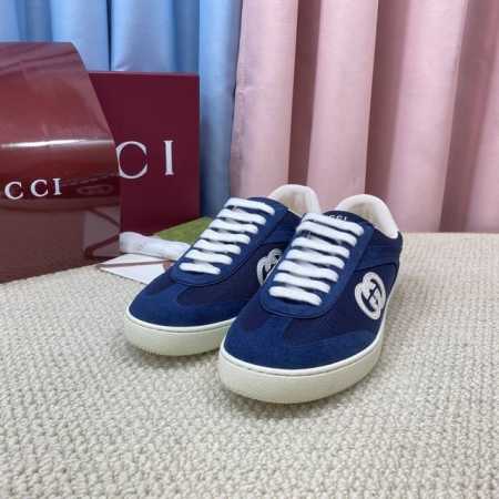 24SS春夏新品当季爆款 Gucci复古G74德训鞋 刘宪华同款 满满的复古感，七彩撞色 白皮 =全粒面进口小牛+进口混种羊皮 白色 =白色特殊棉网+进口高丝光 - 点击图像关闭