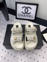 Chanel新款半拖沙滩鞋 高版本出货 上脚舒适超显腿型 夏季出行旅游必备单品 高密度编织鞋面 羊皮垫脚 原版开模大底 Size: 35-39 40 41订做