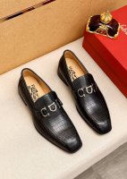 商品商标：Ferragamo 菲拉格慕 休闲皮鞋 正码码数: 38-44 45.46订制 商品材料：精选 进口头层小牛皮压花鞋面+原版五金扣，进口水染牛皮内里。