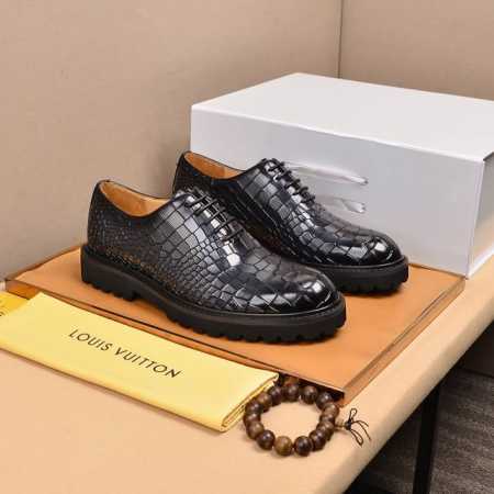调工厂p价 男装男鞋 运动原单 水染牛里 Louis Vuitton* 高端 路易威登 23年专柜最新款 正装商务皮鞋原版最高品质 进口意大利小牛皮面料牛皮内里 - 点击图像关闭