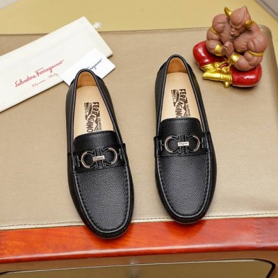 工厂p价 Ferragamo 菲拉格慕 爆款时尚休闲套脚鞋官网专柜1:1制作 原版开模好质量看得见 进口高端头层小牛皮 奢华猪皮内里纹路很清优质防水防滑耐磨大底