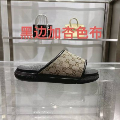 gucci］ Size：40-46 2025古奇男士新款夏季新款男款一脚蹬凉拖鞋 该单品的灵感源自意大利海岸的夏季精神和海滩俱乐部，是 Gucci Lido 的