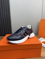 工厂P价 爱马仕.H男鞋专柜爆款，官网同步，1:1出货原版牛皮拼接..牛皮内里，原厂原版底，39-44 38.45定做不退换