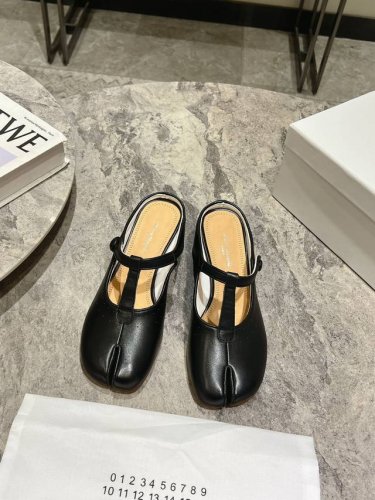 代购级别 Maison Margiela 玛吉拉Mm6家Tabi分趾鞋 独家新品最高版本买手代购1:1完美复刻 芭蕾舞平底分趾Tabi凉鞋单鞋凉鞋 原版开模双层