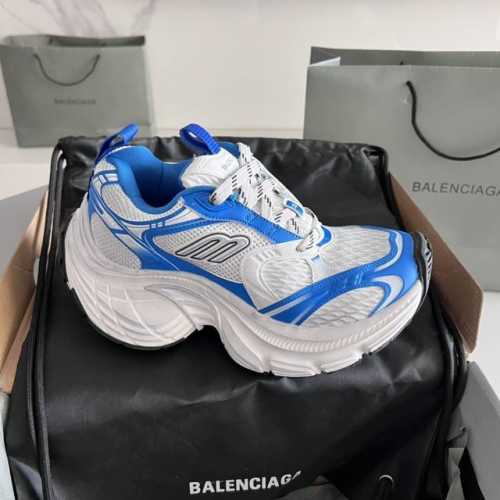 顶级版 顶级版本Balenciaga： ￥ 巴黎世家10Xl系列 情侣款老爹鞋 白蓝。 原版购入开发 做货 Balenciaga 整体鞋型汲取了Balencia