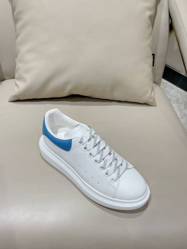新色-蓝皮尾 羊皮里 女 男 码数34-40 牛皮里 女 男 码数38-44 麦昆高品质顶级版Alexander Mcqueen 经典明星爆款百搭小白鞋 已升级