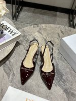 Dior2025 春夏新品钢印字母Logo单鞋 凉鞋系列 单鞋 高跟鞋 顶级版本 延续D家永恒经典！这款鞋低调不失华丽 性感又不显张扬 鞋型是大家都爱的秀气款