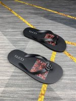 男款 精致品质 古驰男士休闲拖鞋 鞋面进口材料，品牌字母logo设计，时尚帅气，尊贵奢华，旅游居家不二之选 情侣码38-44 45定制