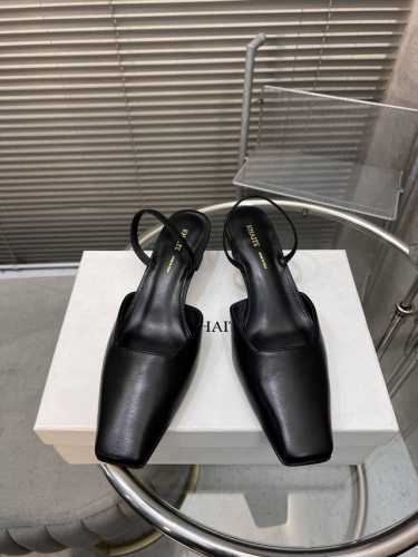 出厂价Pp P350 Khaite 新款款方头玛丽珍单鞋粗跟凉鞋 羊皮 羊皮里 意大利进口真皮大底， 跟高6Cm 码数35-40# 40定做不退换
