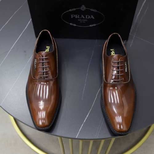 出厂价pp： 品牌：普拉达prada 标准码：男码38-44 45可以定做 等级：官网同款 原单品质 材料：原版牛皮面 舒适牛皮内里 原版大底 款式类别：男士时