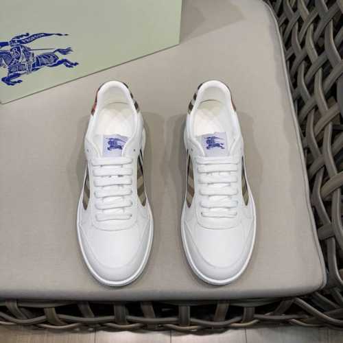 burberry 顶级 Size:38-44 45.46定做 Burberry巴宝莉官网同步男士经典低帮运动鞋｜采用原版头层牛皮制作｜装饰焕新的品牌徽标｜头层牛