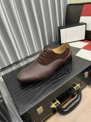 出厂价 Gucci 古奇 原单独家新款 最新休闲皮鞋 高端男士百搭单品，进口原版高档牛皮水洗头层小牛皮内里打造极简轻奢百搭男鞋，搭配标志性大logo仿真皮大底，